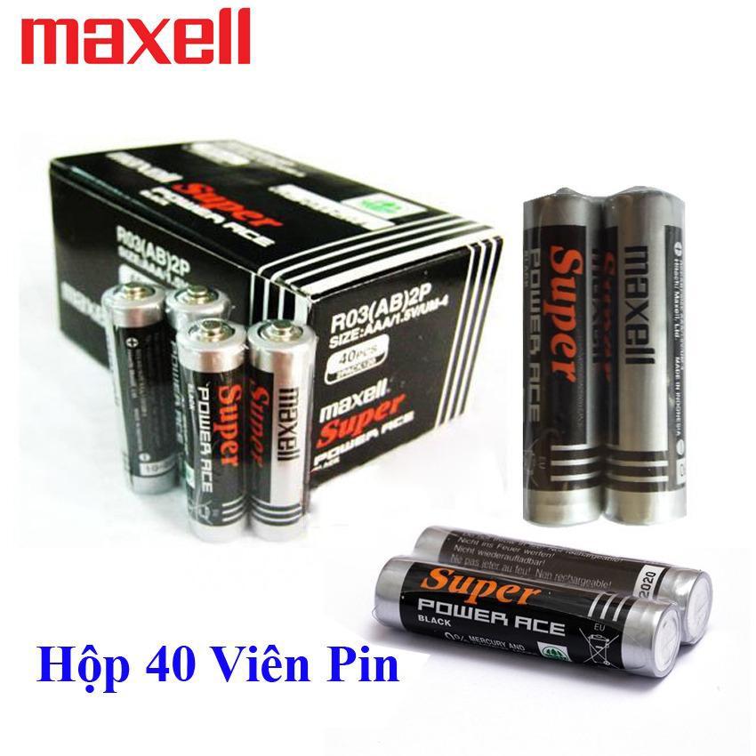 Bộ 8 Viên Pin Tiểu Maxell Super AAA 1.5V (Đen)