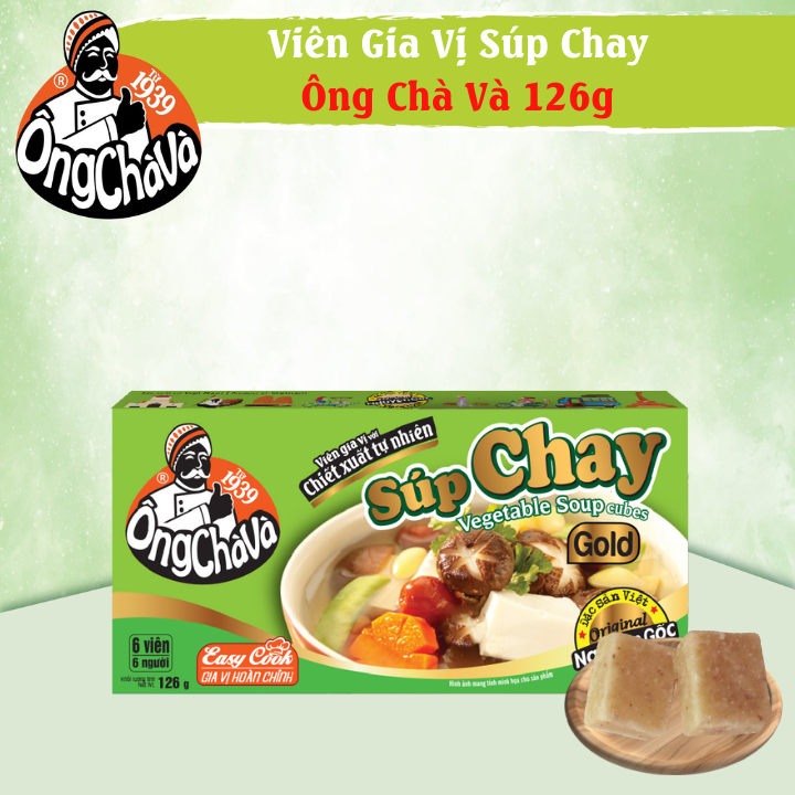 Viên Gia Vị Súp Chay Ông Chà Và Gold 126gr