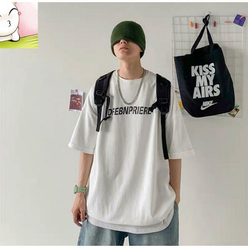 Áo thun phản quang nam ngắn tay form rộng DFE, áo phông nam đẹp thun cotton co dãn 4 chiều