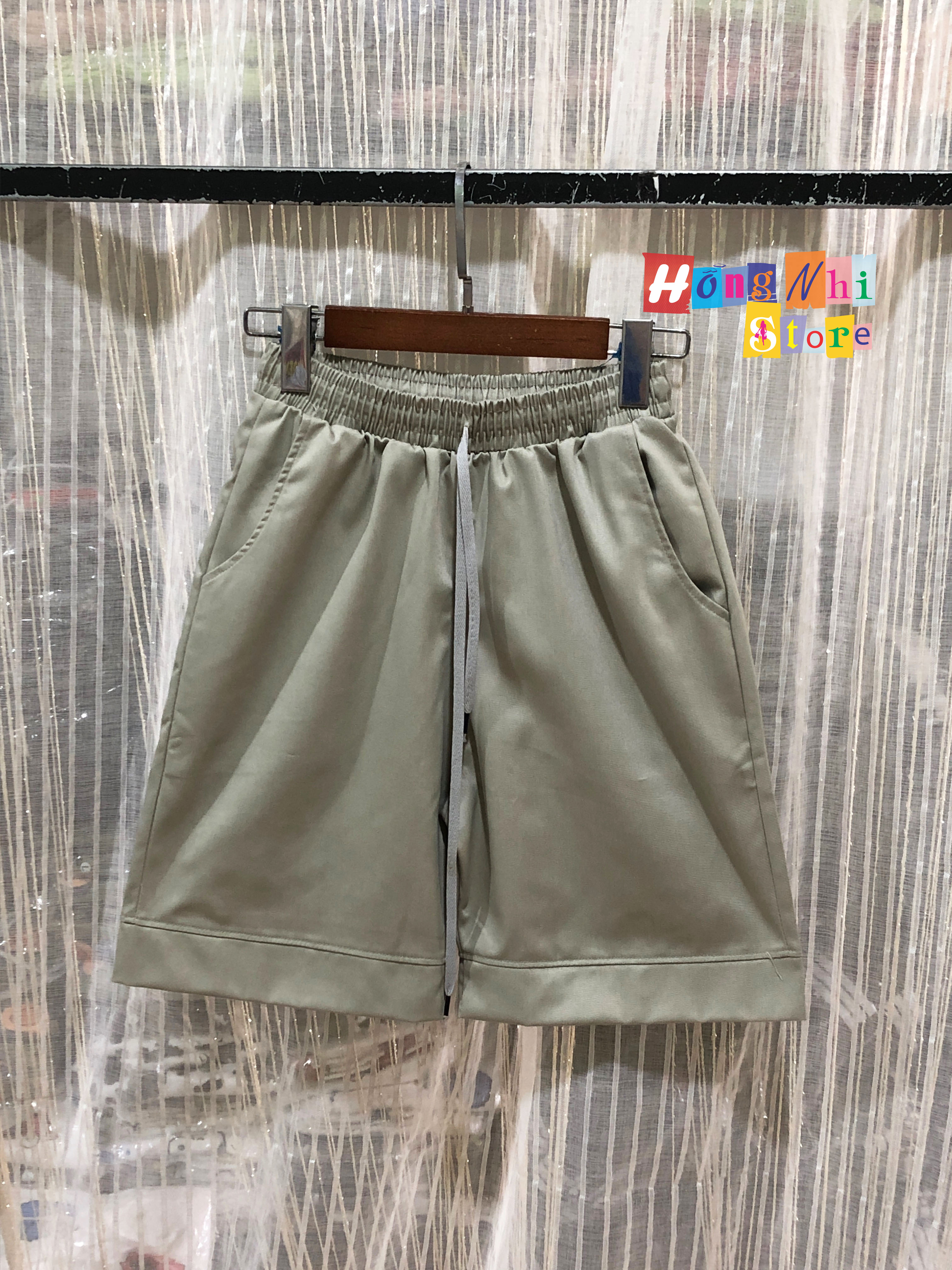 Quần Đùi Kaki Màu Xám - Short Kaki Plaid Pants Light Tan Unisex - MM