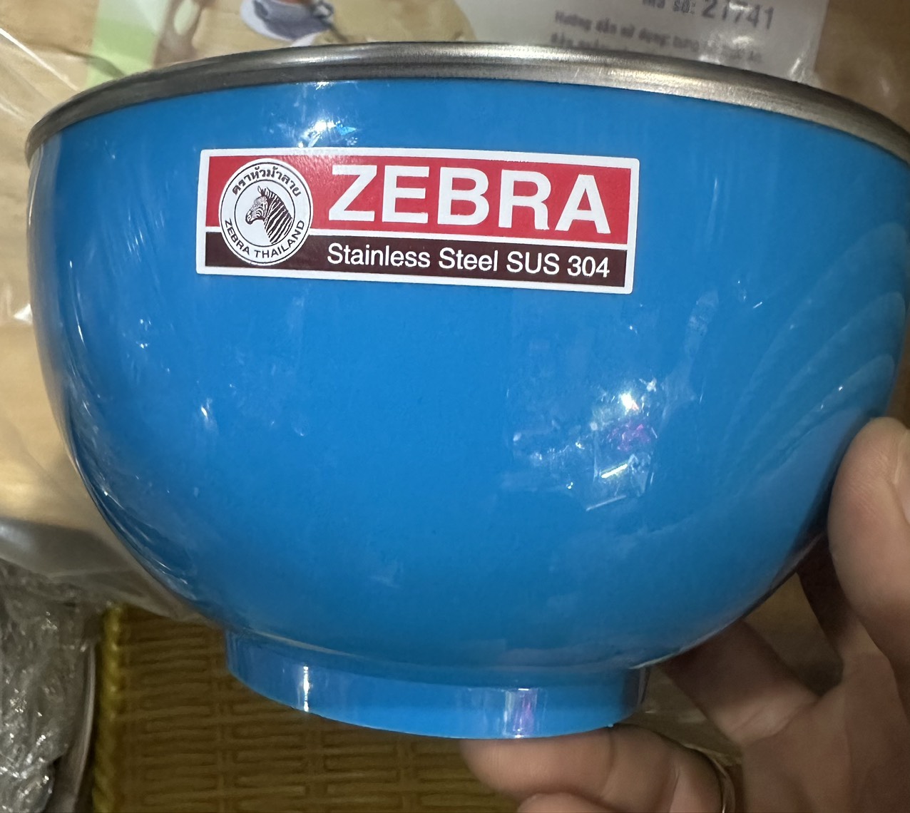 Tô Inox 304 Zebra màu 15cm , màu 2023 - nhập khẩu Thái Lan