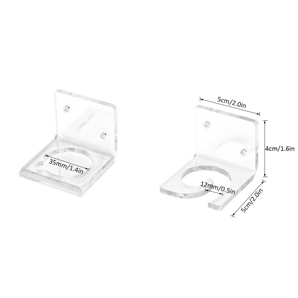 3 Set giá đỡ acrylic trong suốt treo tường trưng bày cần câu cá kiểu đứng