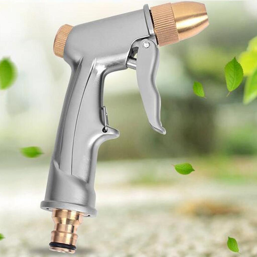 2 Garden Hose Nozzle Hand Sprayer Heavy Duty Metal Water Spray