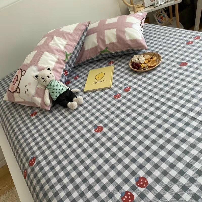 Bộ chăn ga gối Cotton Living M2T bedding chăn ga Hàn Quốc heo con đáng yêu 100% Cotton