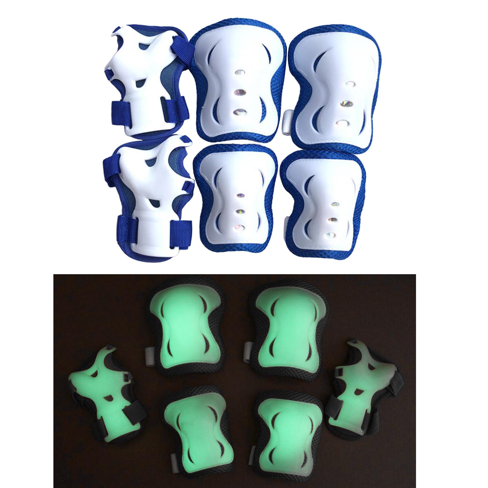 Kids Protective Gear Set for Children Toddler Knee and Elbow Pads with Wrist Guards 6 in 1 for Skating Cycling Bike  ing Scooter