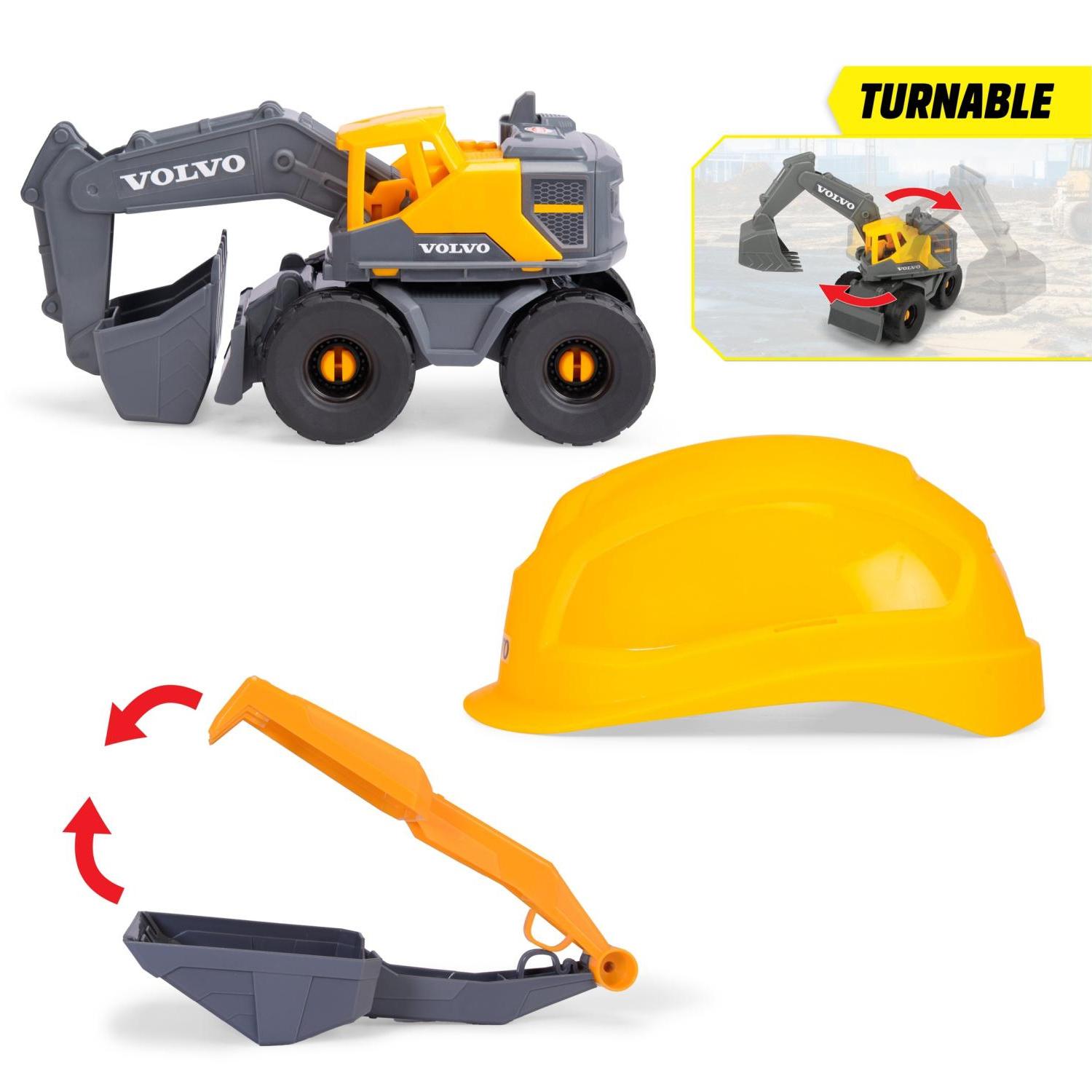 Bộ Đồ Chơi Mô Hình Xây Dựng Volvo Tough Excavator Playset - Dickie Toys 203729016