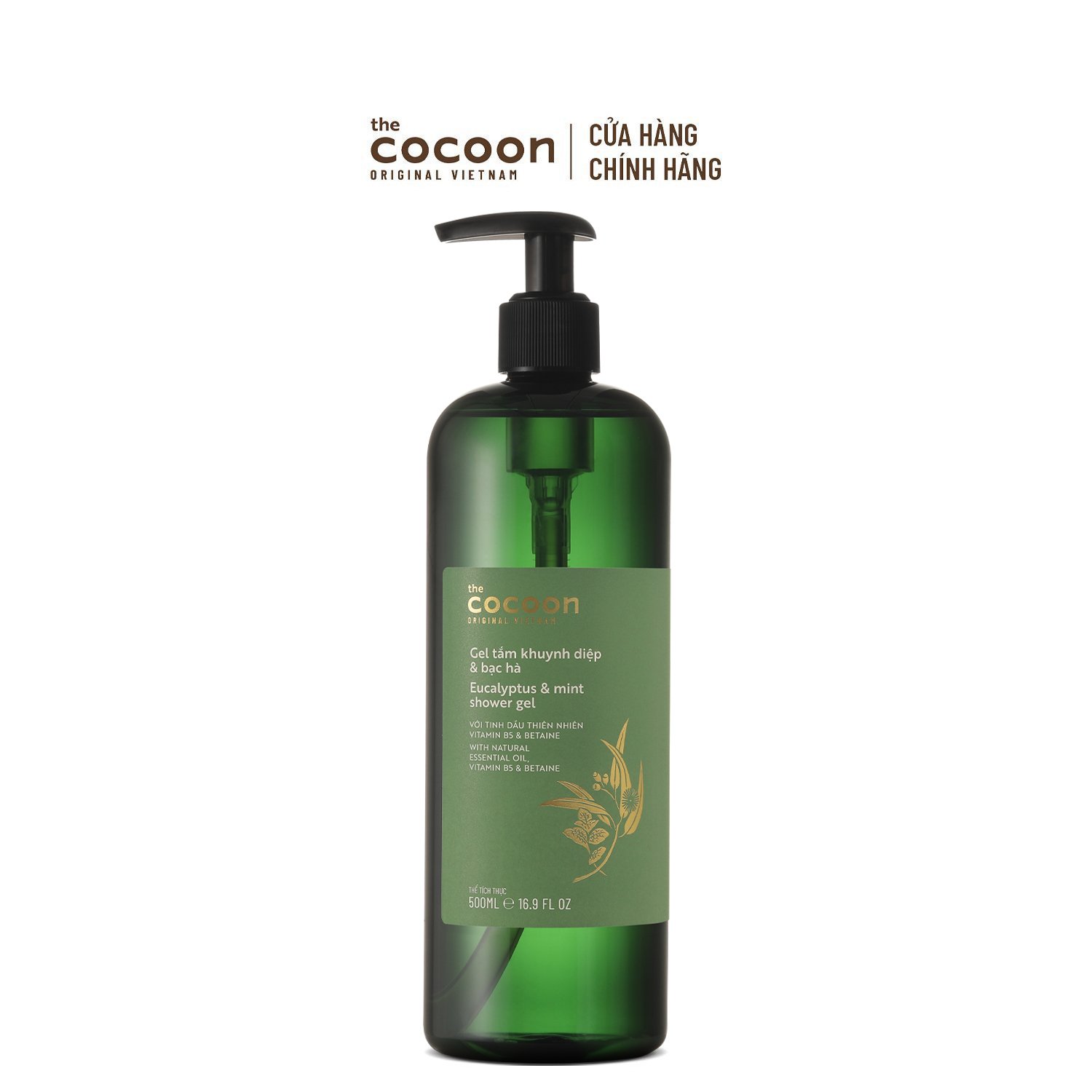 Gel Tắm Khuynh Diệp &amp; Bạc Hà Cocoon 500ml