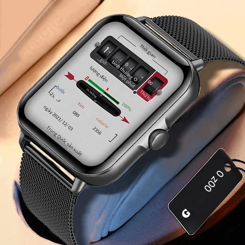 Đồng hồ thông minh cuộc gọi Bluetooth L21 theo phong cách mới nhất, màn hình màu 1.69 trợ lý bằng giọng nói, đồng hồ đo nhịp tim huyết áp