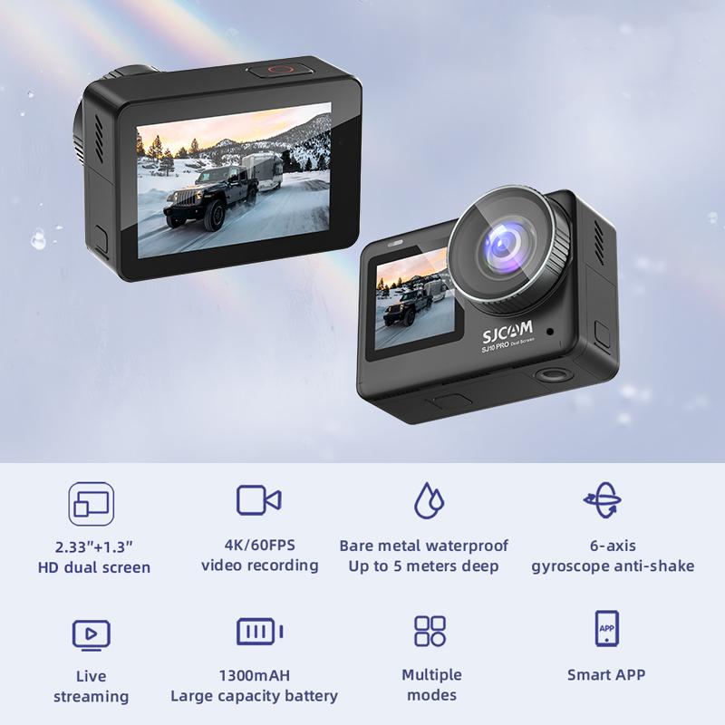 Máy ảnh hành động SJCAM SJ10 Pro Dual Màn hình 4K