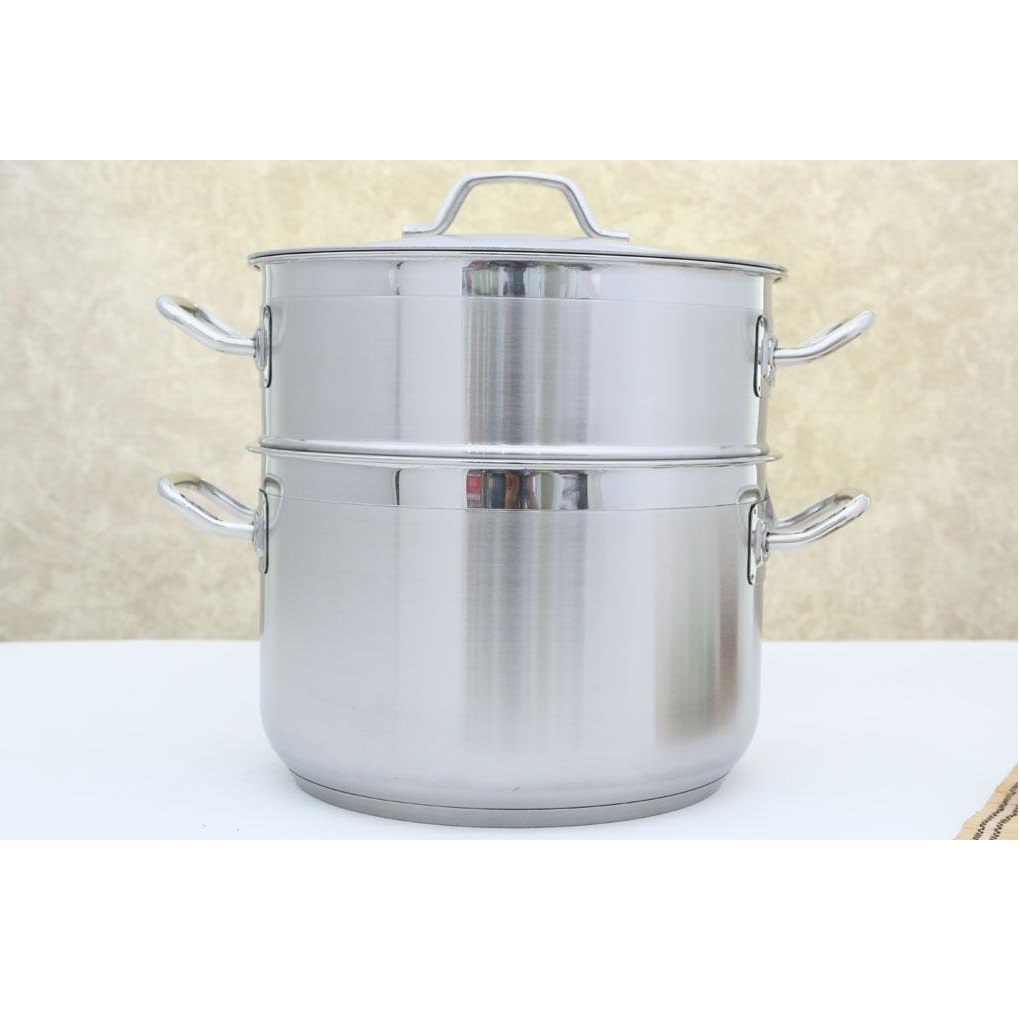 Bộ Nồi Xửng Hấp Nắp Inox Fivestar 28cm ST28-3D - Hàng Chính Hãng