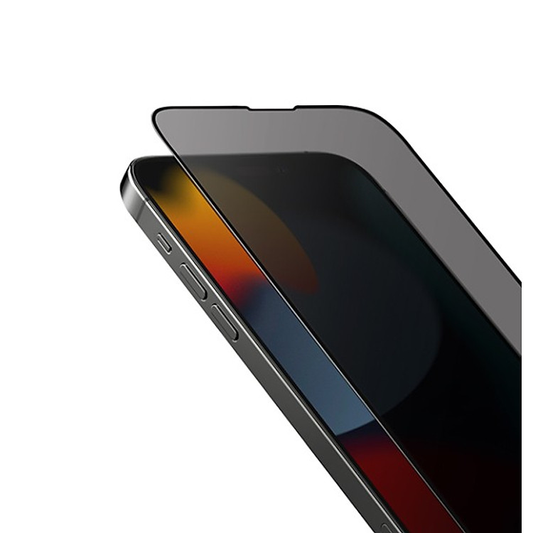 Kính Cường Lực Chống Nhìn Trộm Kèm Khung Dán Cho iPhone 16 Pro Max / 16 Pro / 16 Plus / 16, UNIQ OPTIX PRIVACY_ Hàng Chính Hãng