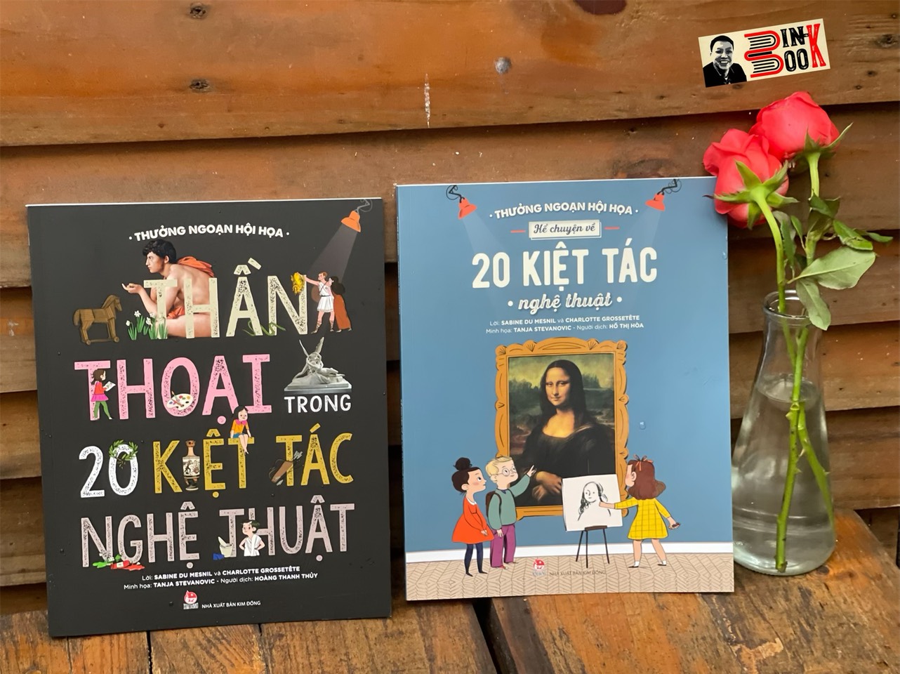 Combo 2c TỦ SÁCH THƯỞNG NGOẠN HỘI HỌA - THẦN THOẠI TRONG 20 KIỆT TÁC NGHỆ THUẬT - KỂ CHUYỆN VỀ 20 KIỆT TÁC NGHỆ THUẬT - Charlotte Grossetête - Sabine du Mesnil - NXB Kim Đồng