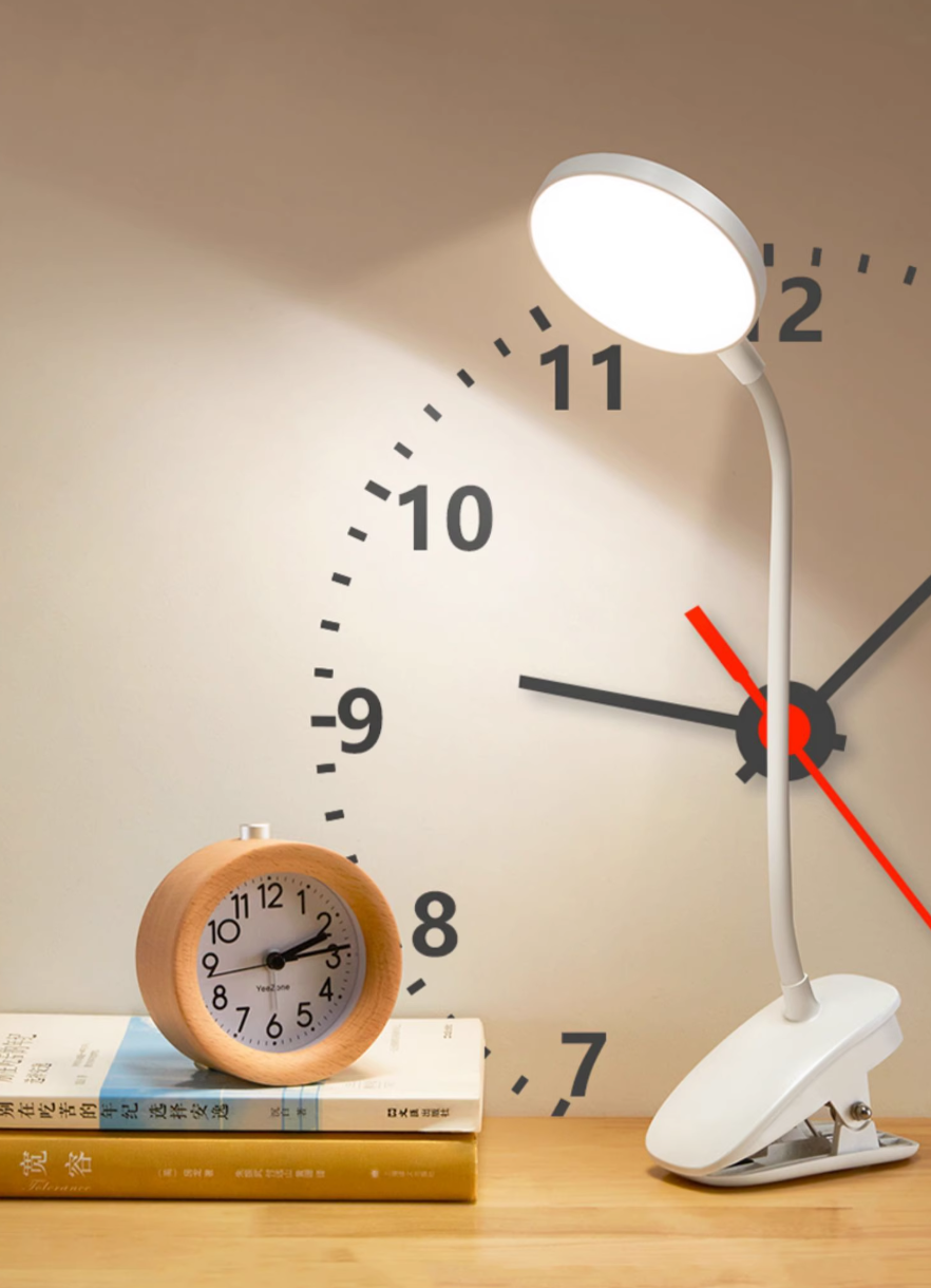 Đèn bàn LED đèn học kẹp bàn để bàn treo giá sách cảm ứng có 3 chế độ sáng bảo vệ mắt tiết kiệm điện chống ánh sáng xanh - Hàng chính hãng