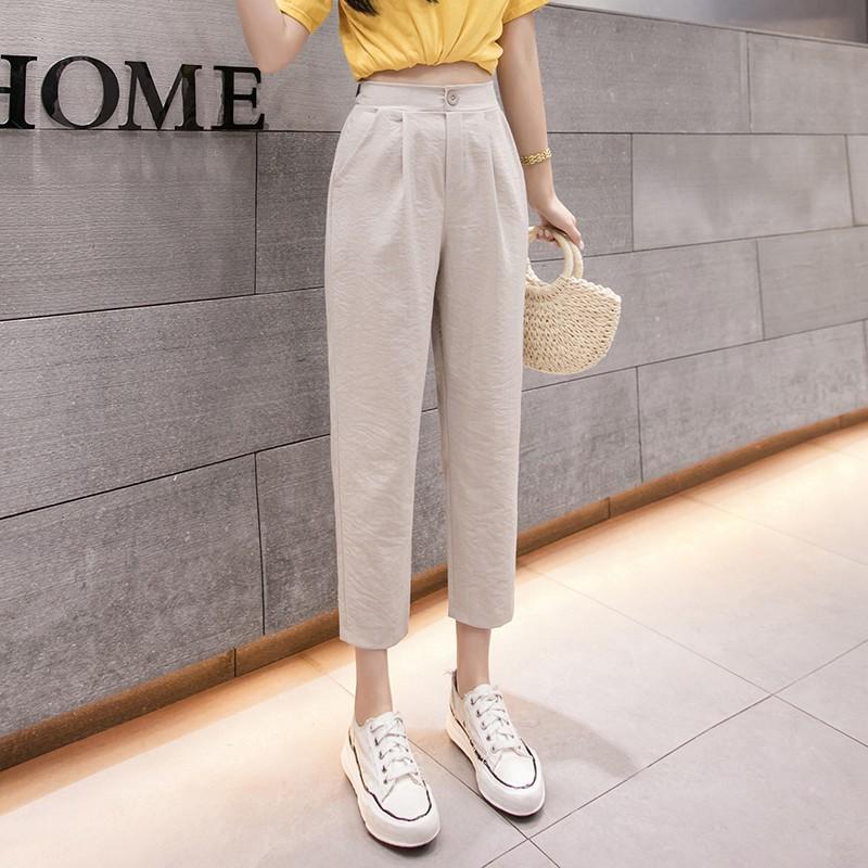 Quần Baggy Nữ chất đũi Hàn cao cấp Madela, phong cách trẻ trung năng động , kiểu dáng basic dễ phối đồ - QBG103