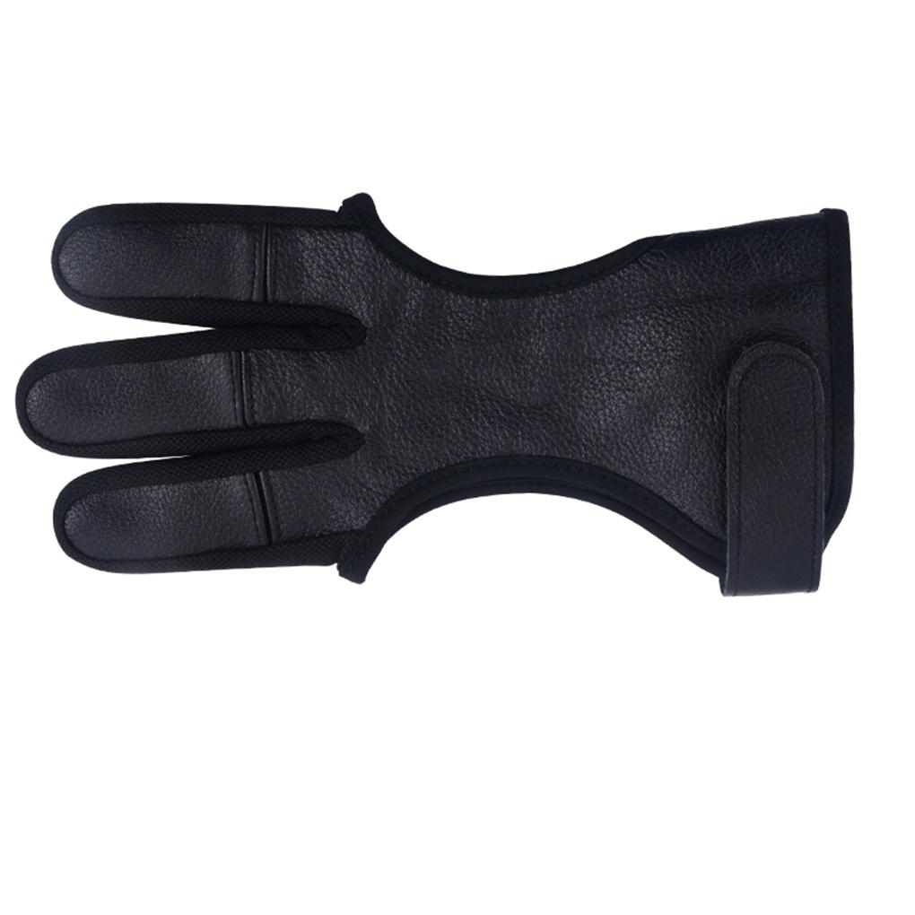 Deerskin Archery Glove Shooting Finger Gloves Protection Outdoors Sporting Fingers Guard Practicing Tools for AdultsELEN