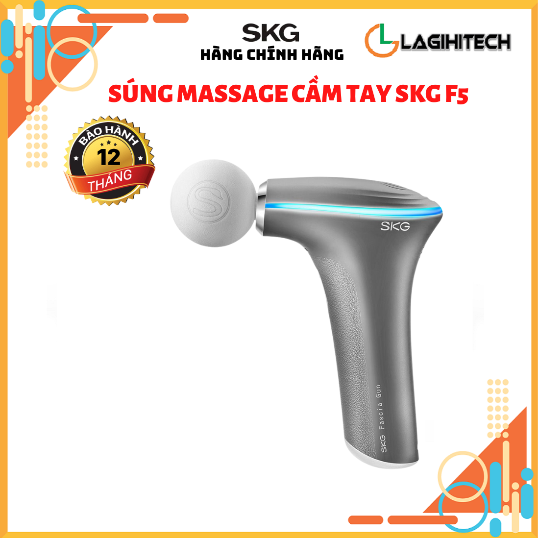 Súng Massage Cầm Tay SKG F5 Thư Giãn Toàn Thân - Hàng Chính Hãng