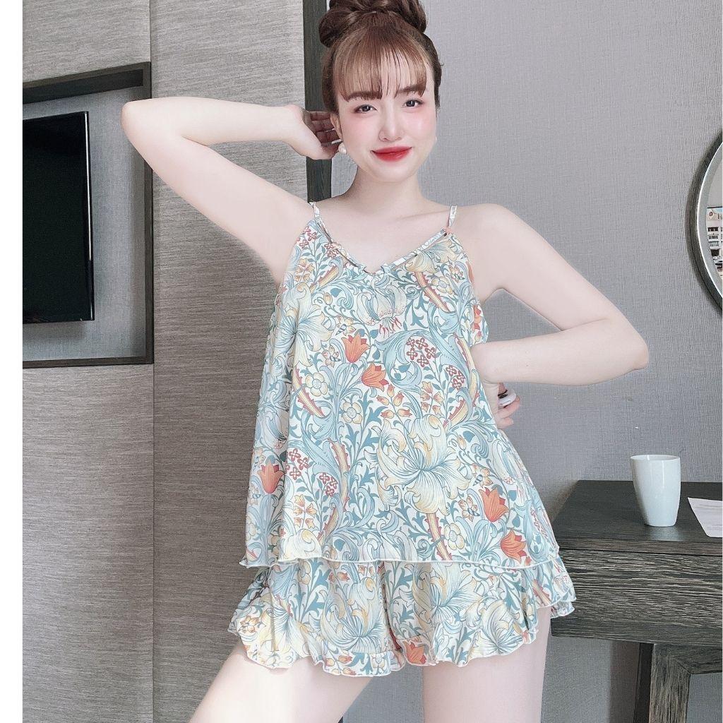 Đồ Ngủ Nữ BIGSIZE Đồ Ngủ Sexy lụa Latin cao cấp mềm mại xinh xắn < 70KG