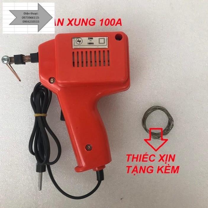 Mỏ hàn xung tặng kèm thiếc hàn - 100VA