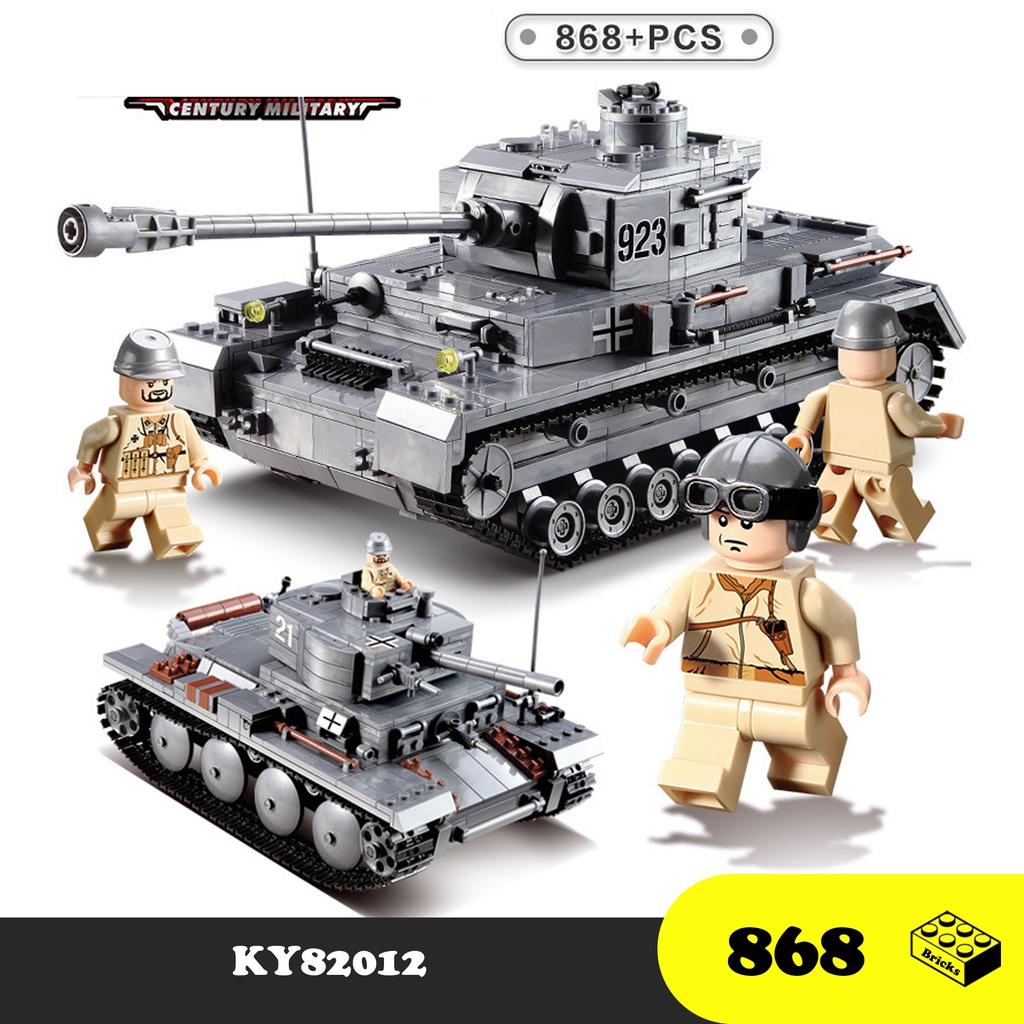 Đồ chơi Lắp Ráp Xe Tank Đức Thế chiến II - Kazi 82012 Tank War II - Xếp hình thông minh - Mô hình trí tuệ