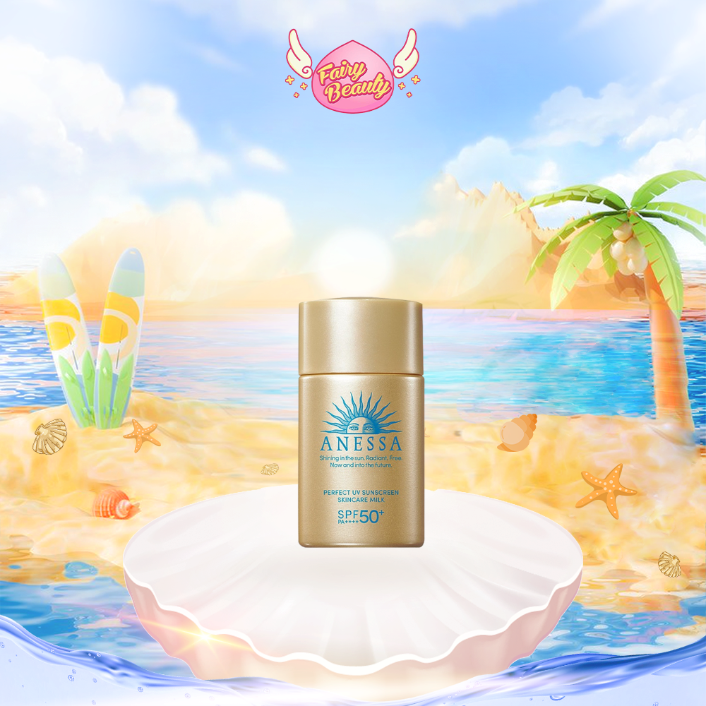 [ANESSA] Sữa Chống Nắng Dưỡng Cho Da Dầu Hoàn Hảo Chứa SPF50+ PA++++ Perfect UV Sunscreen Skincare Milk 60ml/20ml