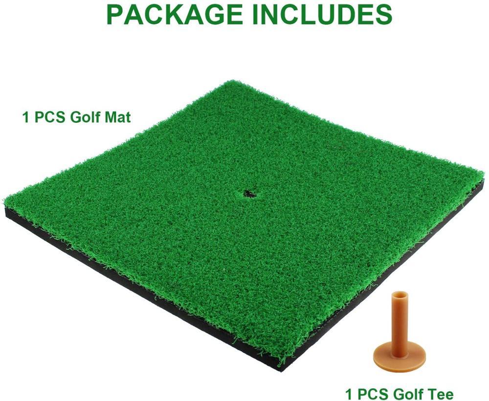 CRESTGOLF Golf đánh thảm trong nhà/ngoài trời SBR Golf Thảm để lái xe thực hành Sân sau sử dụng màu xanh lá cây (cỏ dài/ngắn) Color: style 2 Long Grass