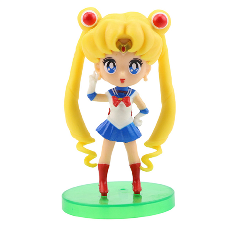 Bộ sưu tập đồ chơi 5 mô hình Thủy thủ Mặt Trăng - Sailor Moon cao 8.5 cm (Mẫu 02)