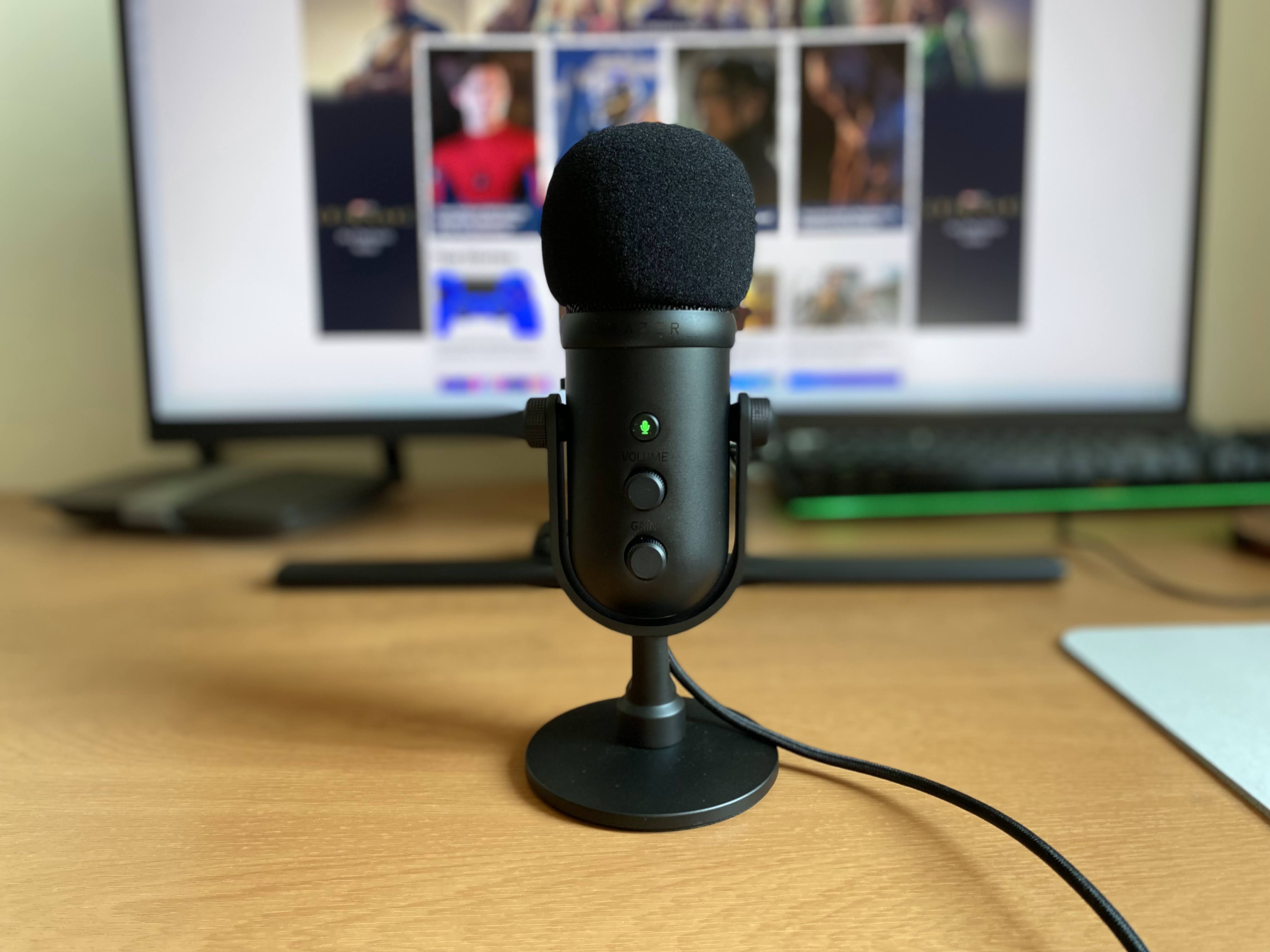 Thiết bị thu âm Razer Seiren V2 Pro-Professional Grade USB Microphone_Hàng chính hãng