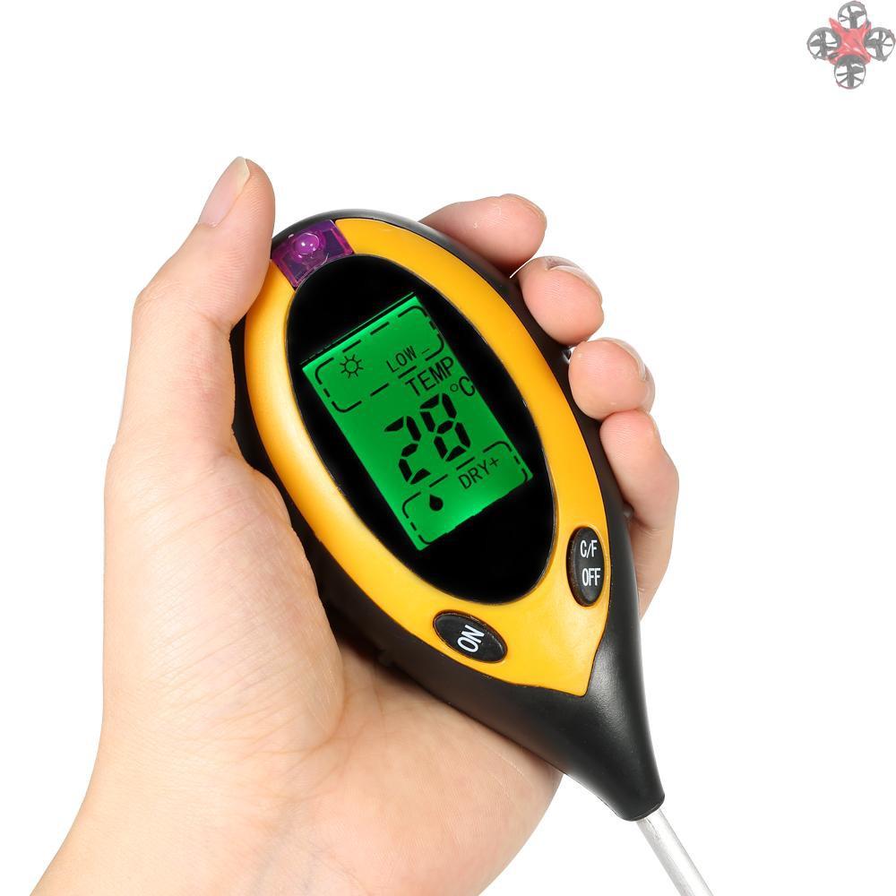 Thiết Bị Đo Độ Ẩm / Nhiệt Độ / Độ Ph 4 Trong 1 Tiện Dụng