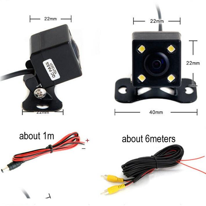 Camera Lùi Xe 24V 4LED 170 Độ Chống Thấm Nước