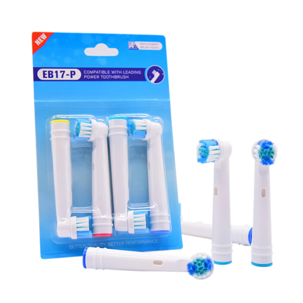 Cho máy Oral B Braun, bộ 4 Đầu Bàn Chải đánh răng điện thay thế MIHOCO EB17-P 