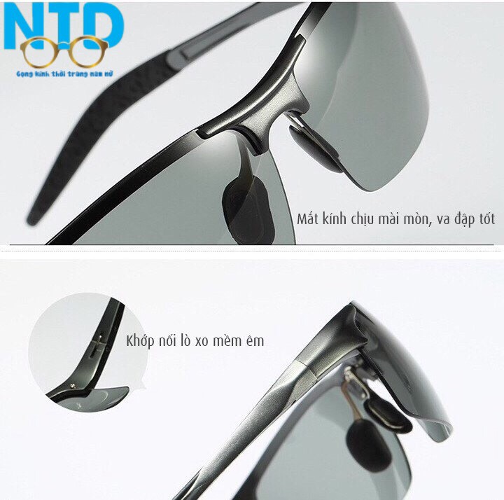 Kính Mát Nam NTD Phân Cực Thời Trang đi ngày chống chói,ánh sáng xanh ,chống tia uv