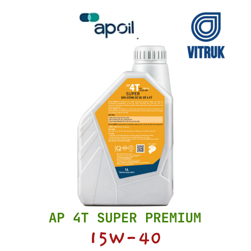 Dầu nhớt xe số AP Super 4T Premium 15W-40