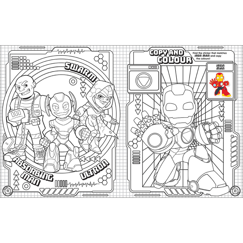 Sách Iron Man And His Awesome Friends - Ultimate Sticker Book