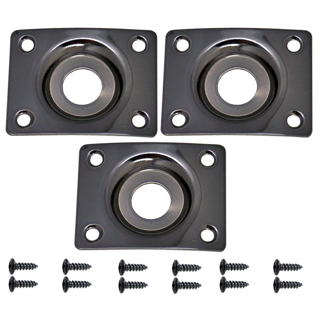 Input Output Plate for Electric Guitar LP SG Rectangle