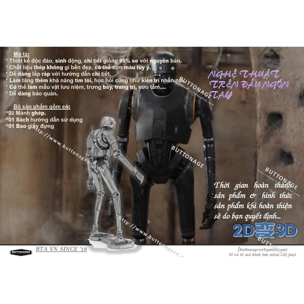 Mô Hình Lắp Ráp 3d Robot tự hành K2-SO