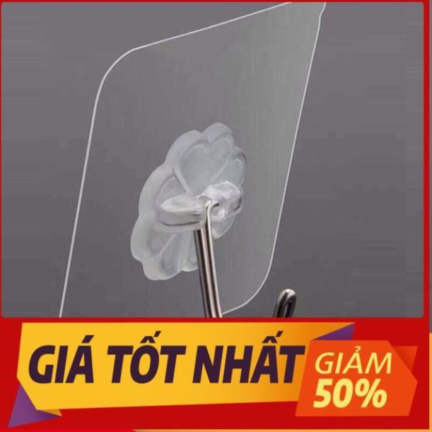 Móc dán tường siêu dính siêu chắc treo đồ chịu lực 10kg mini trong suốt