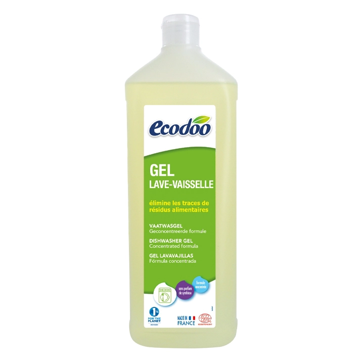 Gel rửa chén sinh học cho máy Ecodoo 1L (đậm đặc) Dishwasher gel