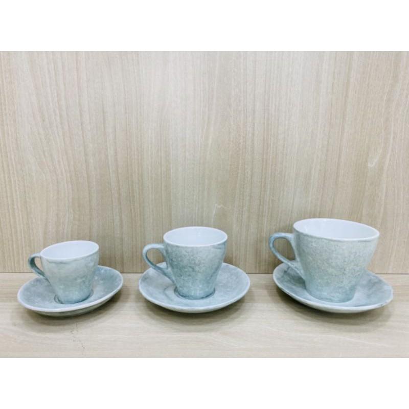 Bộ cốc tách cafe dáng Italia men vân đá độc lạ đủ màu đủ dung tích Gốm sứ bát tràng