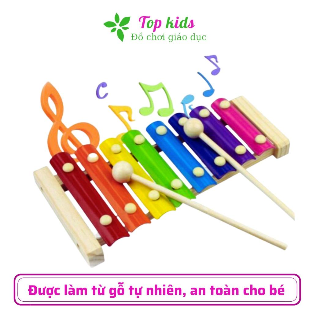 Đồ chơi gỗ thông minh montessori đồ chơi sáng tạo đàn gỗ 8 quãng Xylophone cho bé trai bé gái 1 2 3 4 5 6 tuổi