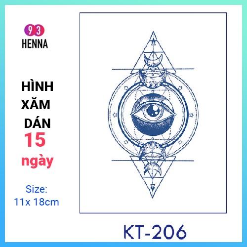 Hình Xăm Dán Tạm Thời Thảo Dược 15 Ngày mã KT206