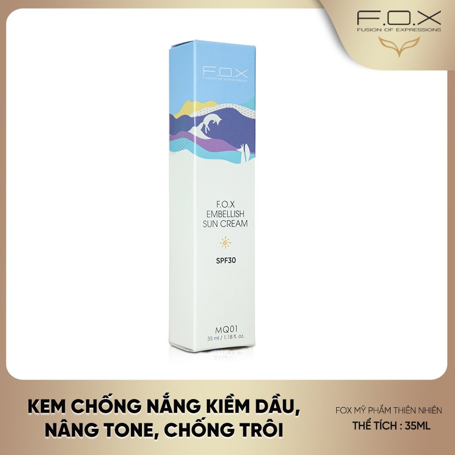 Sữa Chống Nắng Bảo Vệ Da Hoàn Hảo F.O.X - SPF30  Embellish Sun Cream SPF30 35ml