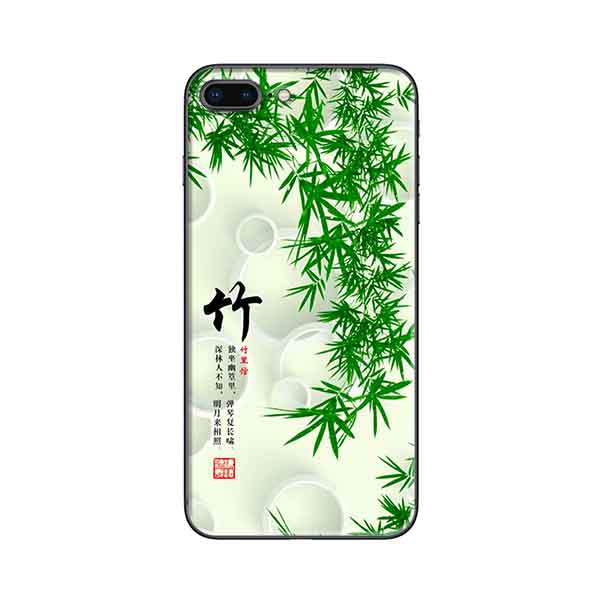 Ốp Lưng in cho iPhone 7 Plus/ 8 Plus Mẫu Tranh Nền Tre - Hàng Chính Hãng
