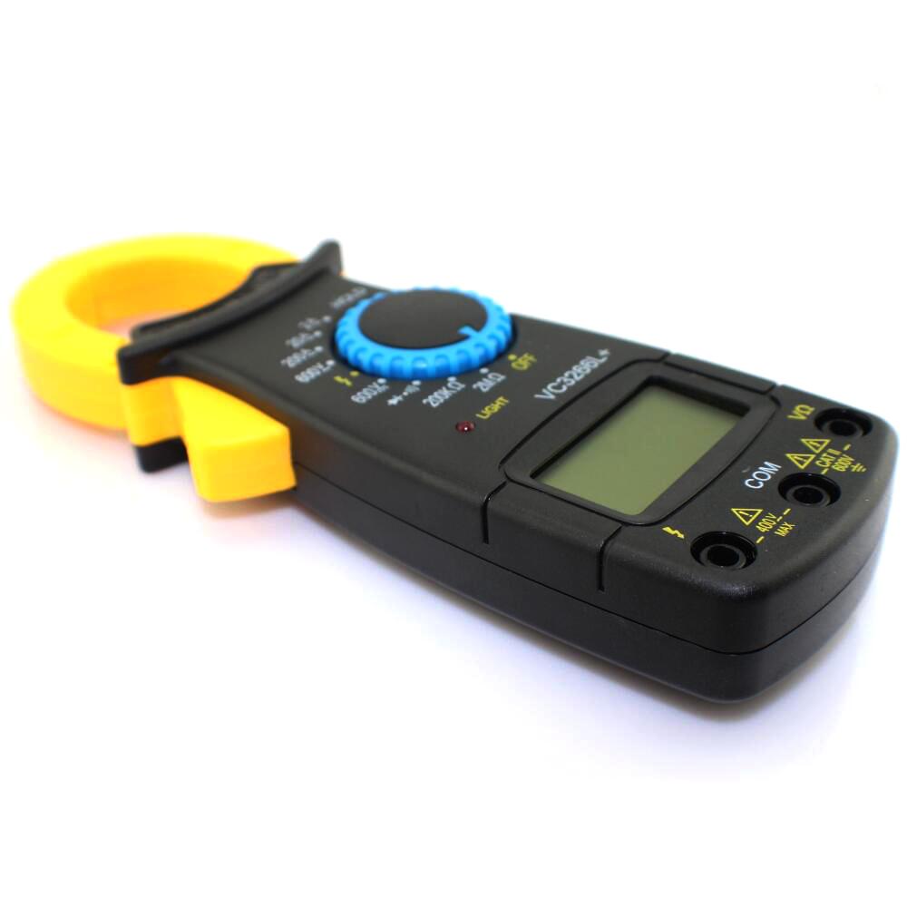 Generic Electric LCD Digital Clamp Multimeter Buzzer Resistance Tester Meter AC DC Volt Ammeter Black