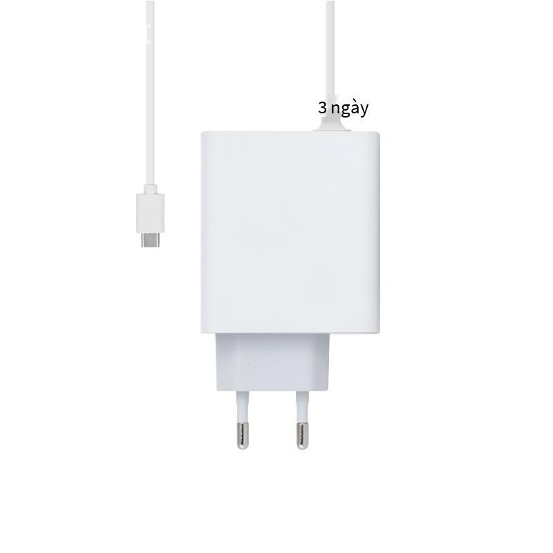 Đảm bảo chất lượng Bộ sạc tiêu chuẩn châu Âu GaN Gallium Nitride PD65W với chứng nhận phân phối thông minh đa giao thức cổng Type-c+USB-A