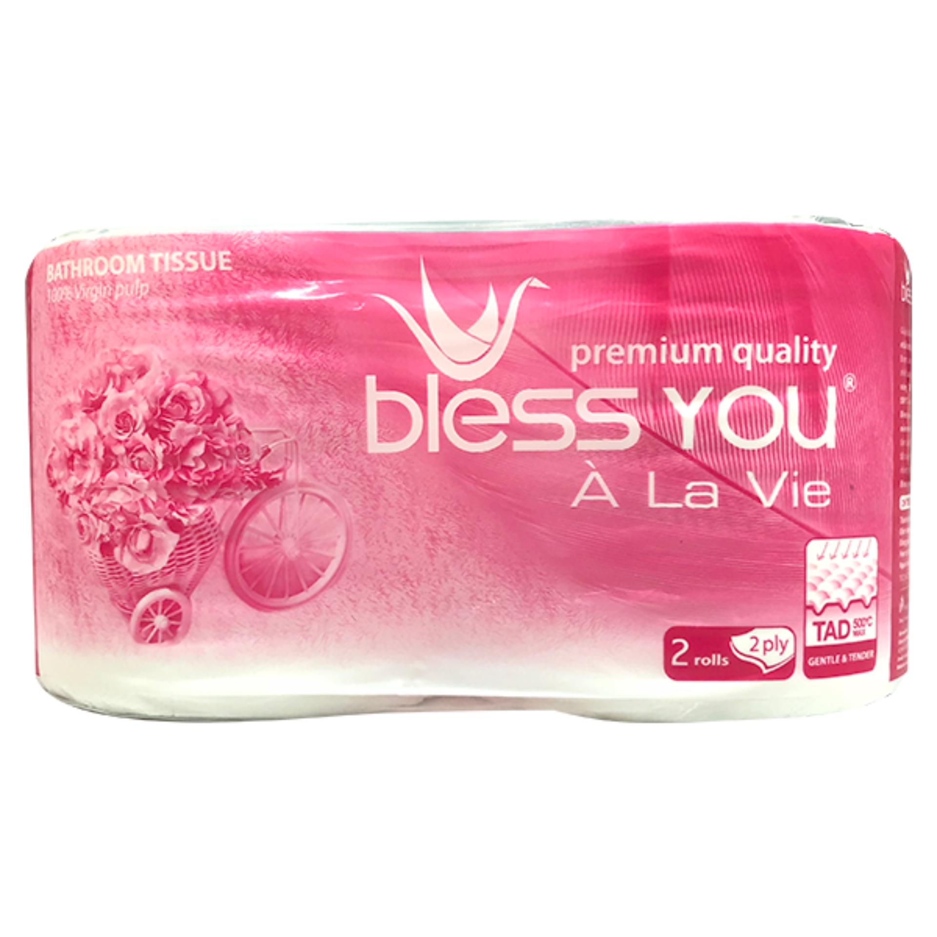 Lốc 10 Cuộn Giấy Vệ Sinh Cao Cấp Bless You À La Vie 2 Lớp