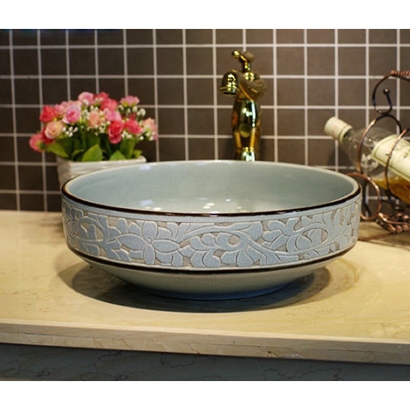 Chậu sứ mỹ thuật - Lavabo đặt bàn mỹ Nghệ