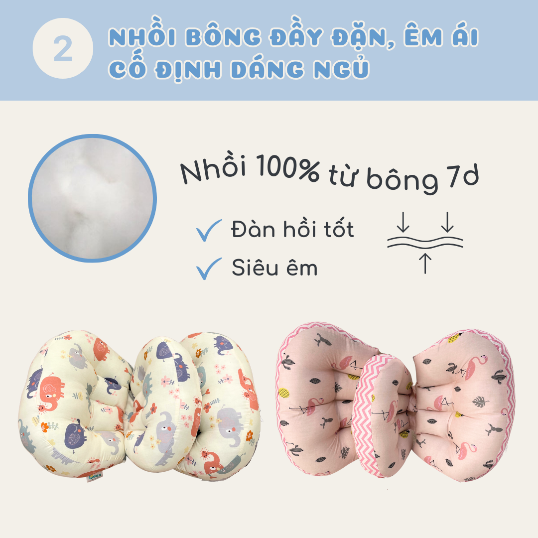 Gối Bầu Cánh Tiên Cao Cấp Mẫu Đa Dạng Chỉnh Được Khoảng Cách Siêu Tiện 213