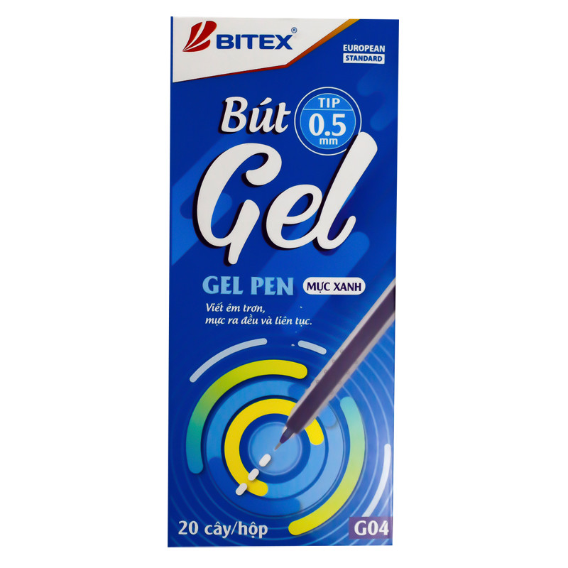 Combo 5 Bút gel Bitex G04 (0.5mm)