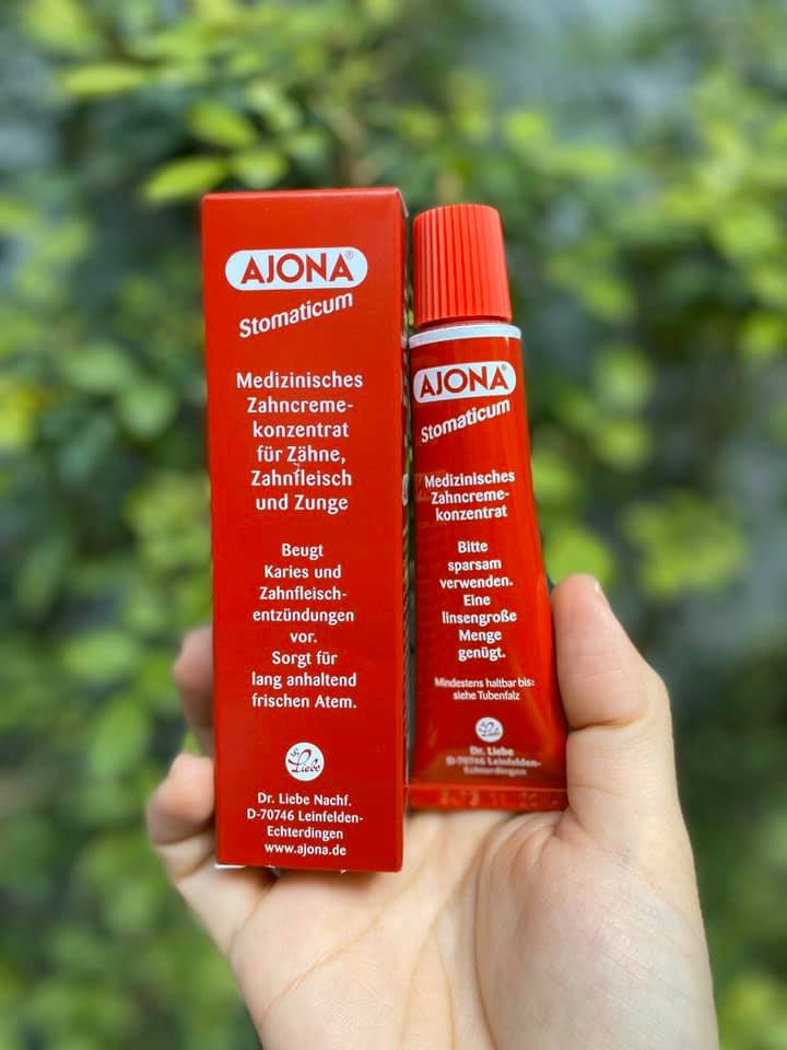 Kem Đánh Răng AJONA, Thành Phần Tự Nhiên, GIúp Bảo Vệ, Chống Sâu Răng, Loại Bỏ Vi Khuẩn, Mảng Bám Hiệu Quả, Nhập Đức