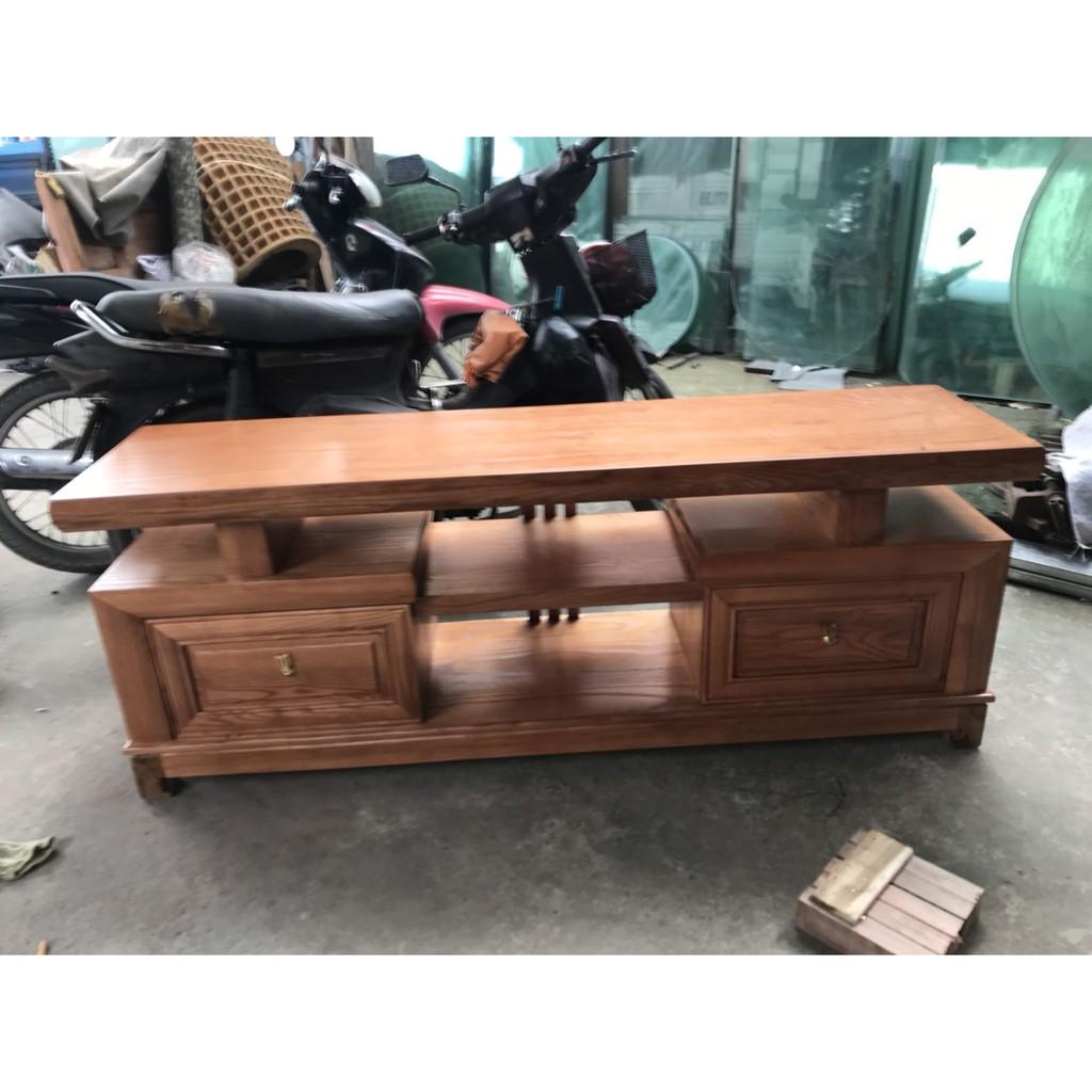 KỆ TI VI GỖ XOAN ĐÀO RỘNG 40X DÀI 1M2 SANG TRỌNG DÙNG PHÒNG KHÁCH TỰ NHIÊN